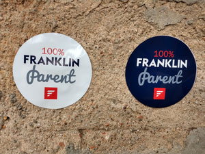 "100% Franklin Parent" Sticker