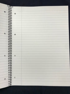 Notebook A4 (80 pages, lined, spiral binding)